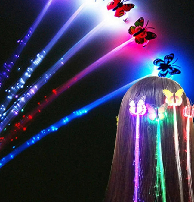 Пасма на шпильці, що світяться в темряві Метелик Київ - фото 1