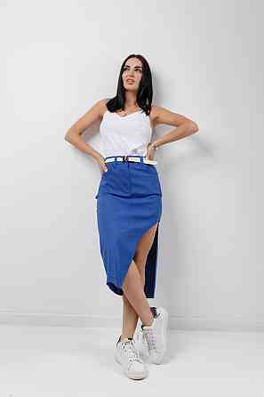 Юбка с фигурным разрезом 