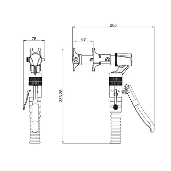Набор инструментов Thermo Alliance для аксиального фитинга d16–32 гидравлический STD-302 Киев