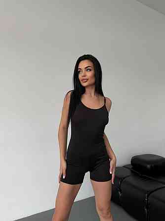 Жіночий літній комбінезон на бретелях з імітацією пушапу на попі мікродайвінг Одеса