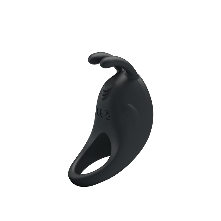 Эрекционное виброкольцо Pretty Love Rabbit Vibrator с клиторальной стимуляцией, черное Sex Aura Киев - изображение 2