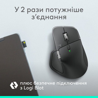 Мышка Logitech MX Master 4 for Business Wireless/Bluetooth Graphite (910-007617) Винница - изображение 6