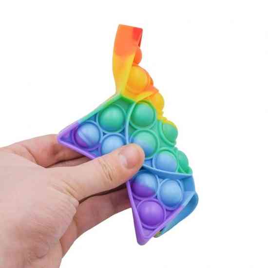 Мягкая игрушка антистресс, бесконечная пупырка Pop It Радужная звезда Винница