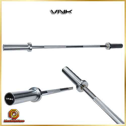 Гриф для штанги олімпійський прямий сталевий професійний для силових тренувань VNK Steel 120 Київ