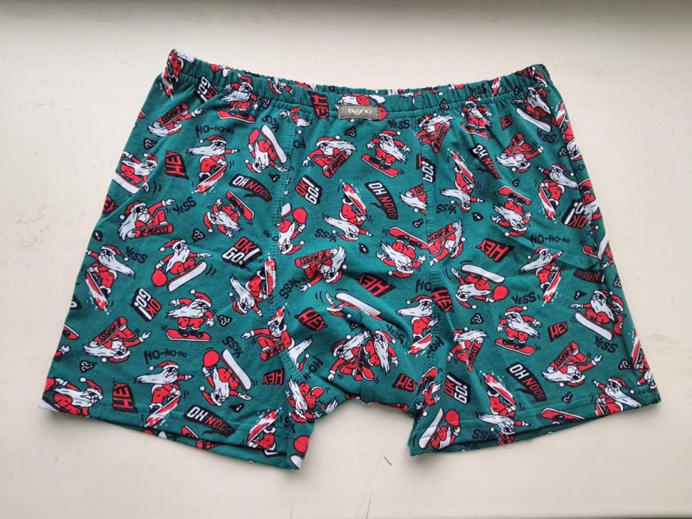 Трусы мужские шорты в обтяжку Bono Новий рік 48 (M) Киев - изображение 1