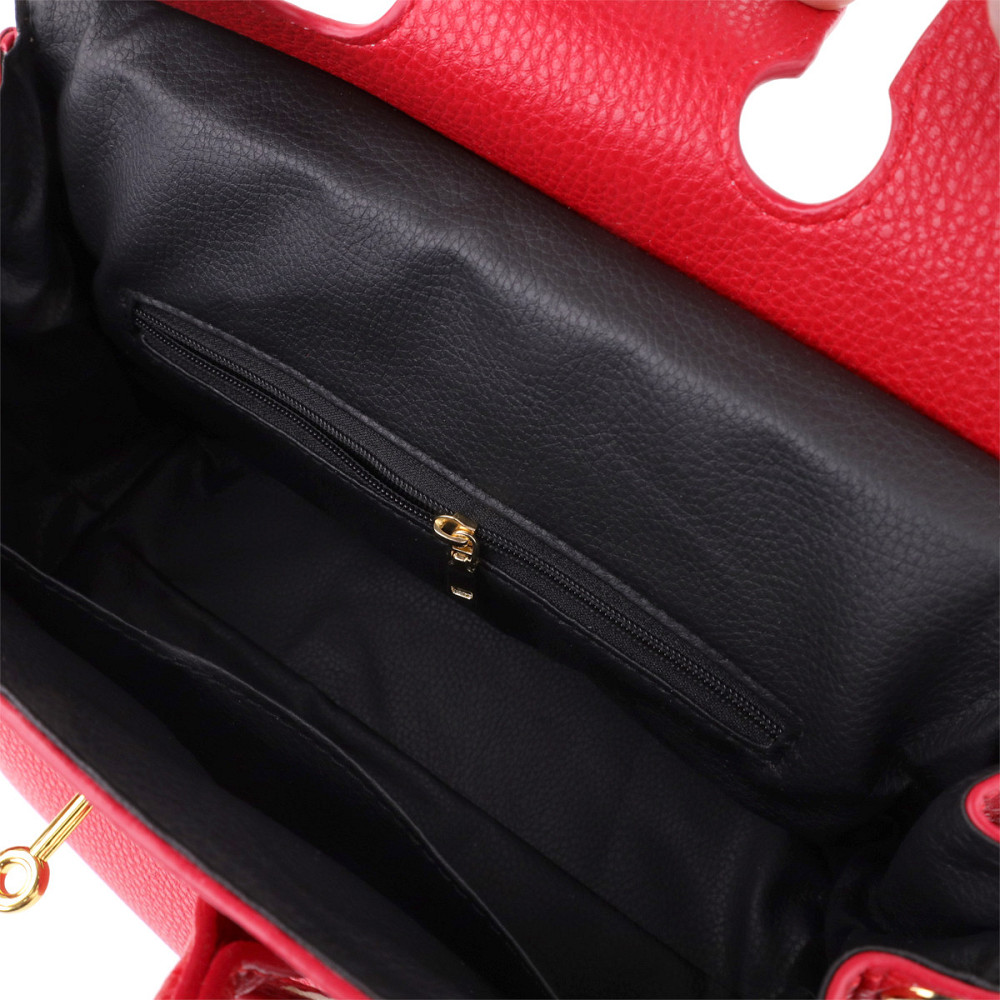 Стильна жіноча сумка з екошкіри Vintage sale_15153 Червоний Київ - фото 5