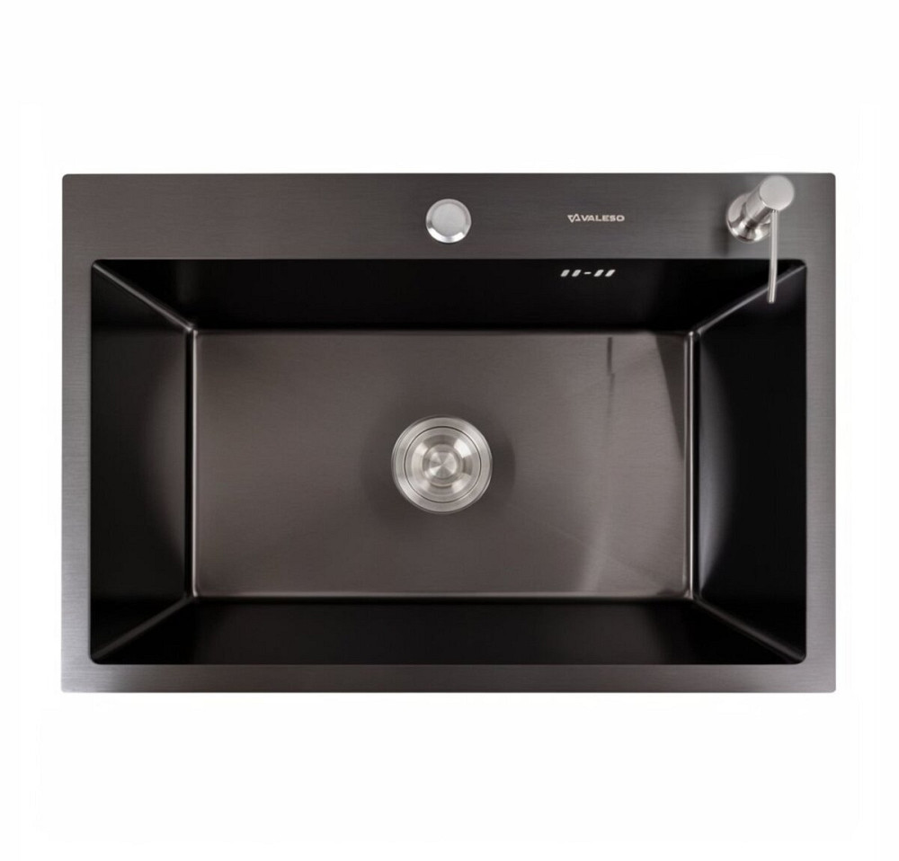 VALESO Кухонна мийка 65*45 PVD чорна VALESO Handmade (3,0/1,5) Киев - изображение 1
