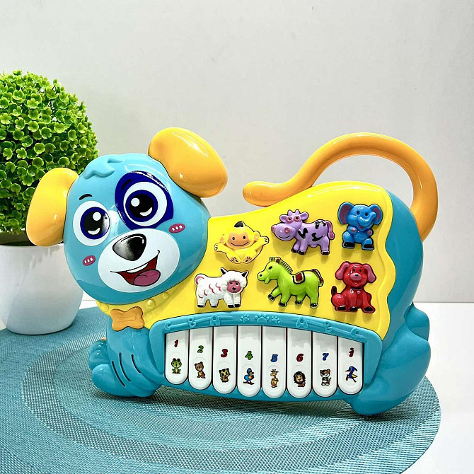 Піаніно Limo Toy Собачка 28 см Блакитне (FT 0013) Чернигов - изображение 1