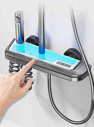 Душова колона VALESO NSK078 PVD чорна з індикатором температури Коломыя