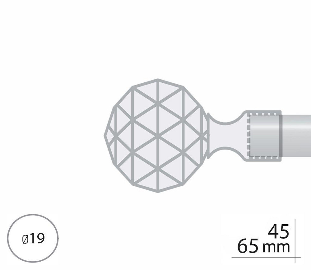 Закінчення для карнизу Orvit ЛЮМІЕРА 19 мм ОНІКС Львов - изображение 2