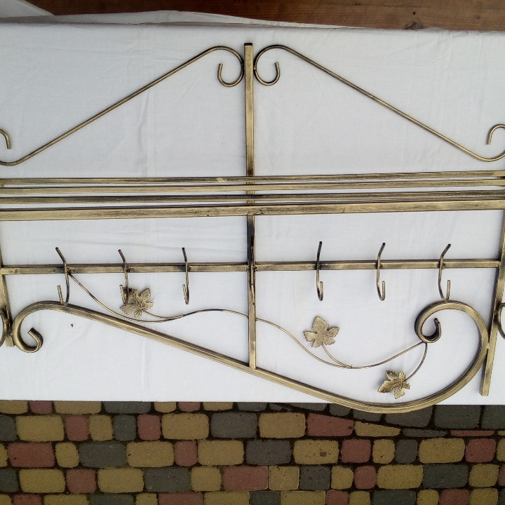 Вішалка кована настінна «Профіль великий» (M-030) для одягу Київ - фото 2