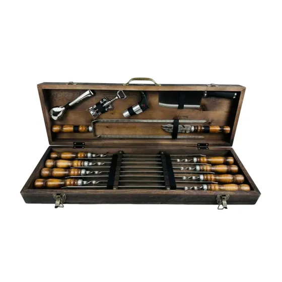 Набори шампурів, Набір шампурів у кейсі "Трофей Класік" Шампури, вертіла Тернопіль