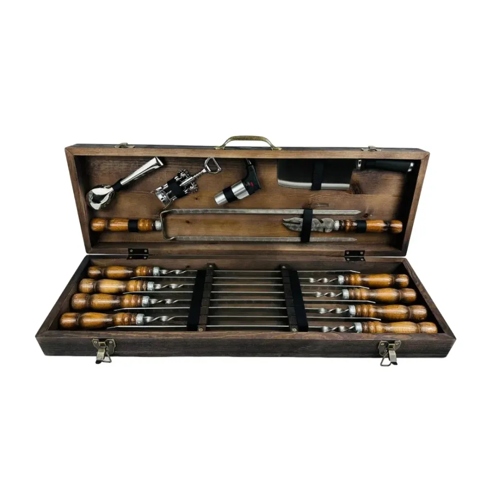 Набори шампурів, Набір шампурів у кейсі "Трофей Класік" Шампури, вертіла Тернопіль - фото 6