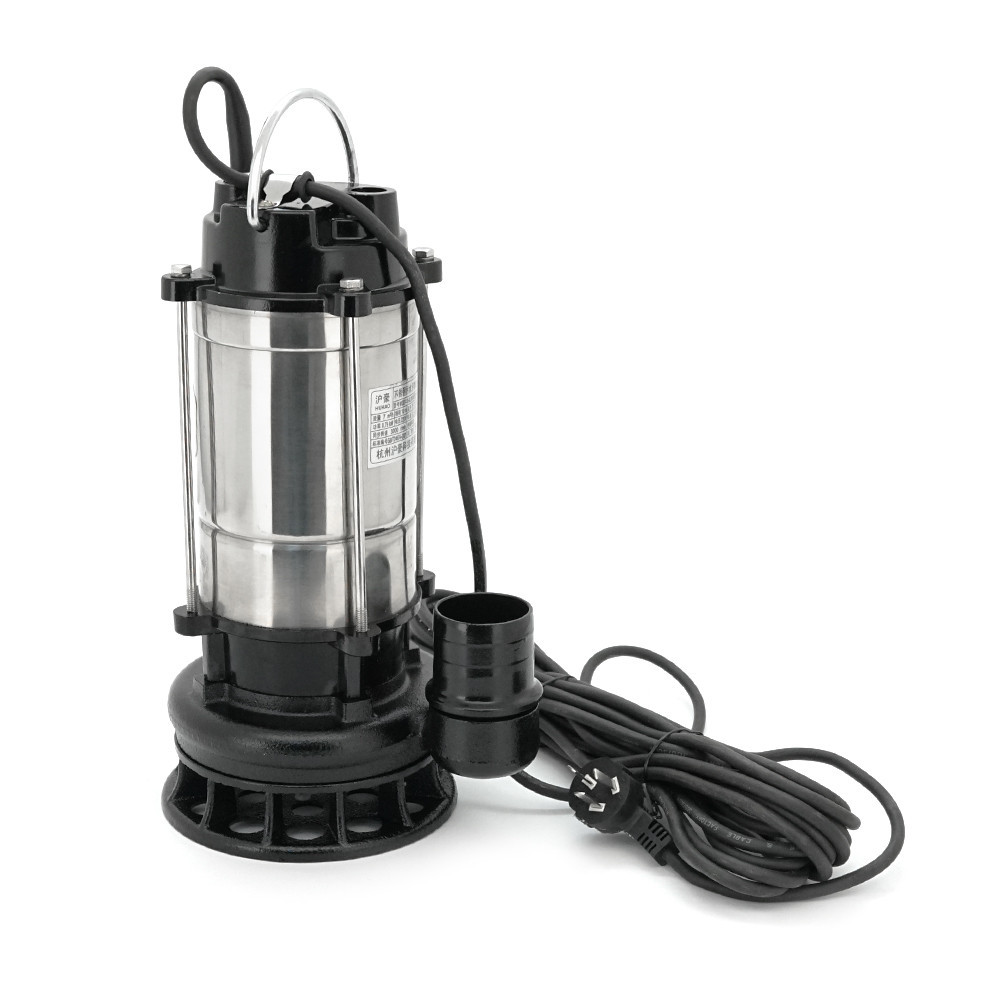 Погружающий насос, 1500W, 220V, до 13 м3/ч, подъем до 14 м, 50мм, нержавеющая сталь, 410х200х230 мм, 11.740 кг. + переходник Киев - изображение 1