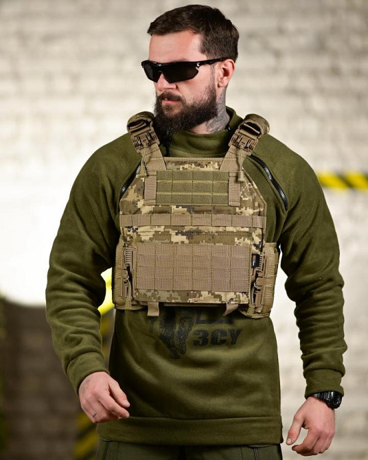 Плитоноска Plate Carrier 4 точки скидання пікселів ТР6530 Одеса - фото 1