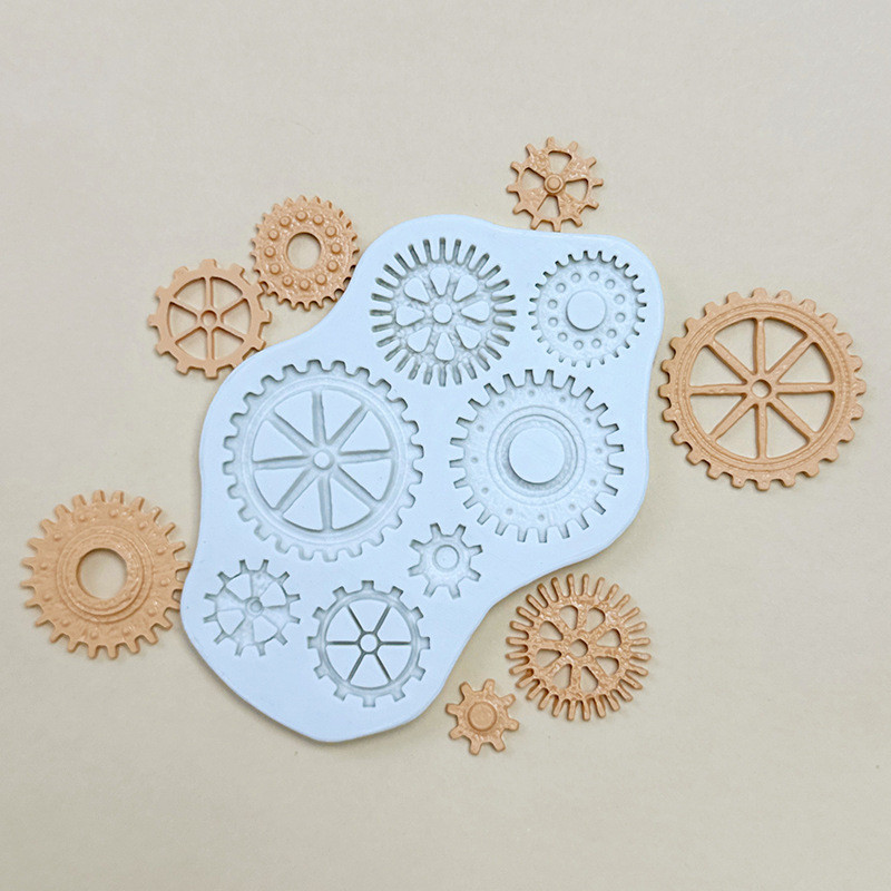 Молд силиконовый Стимпанк механизмы 157 на 100 мм серый Киев - изображение 7