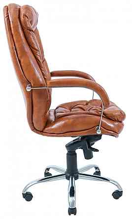 Офисное Кресло Руководителя Richman Venice Madras Cognac Хром M1 Tilt Коричневый Днепр