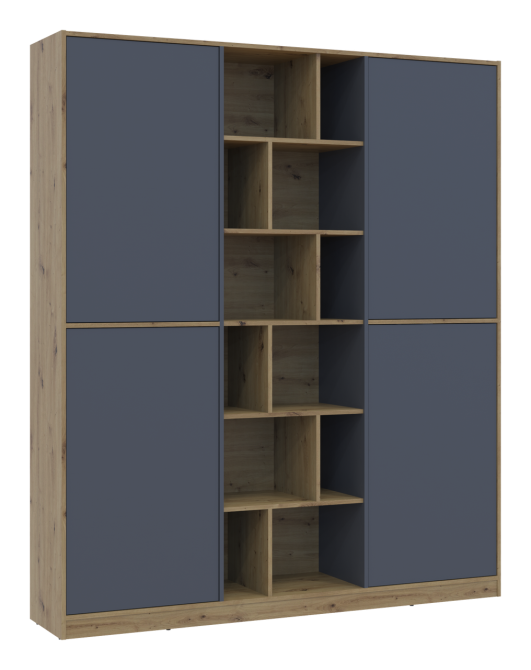 Шафа для одягу Doros Морган Дуб Артизан/Графіт ДСП 180х38.5х210 DRS-011611 (42001256) Львів - фото 5