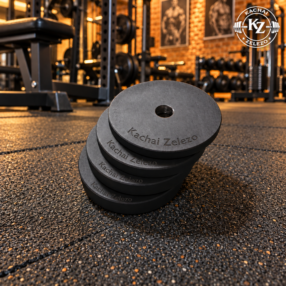 Гантелі набірні 2 по 18 кг з покриттям + Перехідник для штанги Kachai Zelezo Iron Pro Київ - фото 8