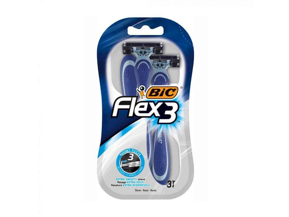 Однор. станок BIC Flex 3 для бритья (3шт.в уп.) ТМ BIC Киев - изображение 1