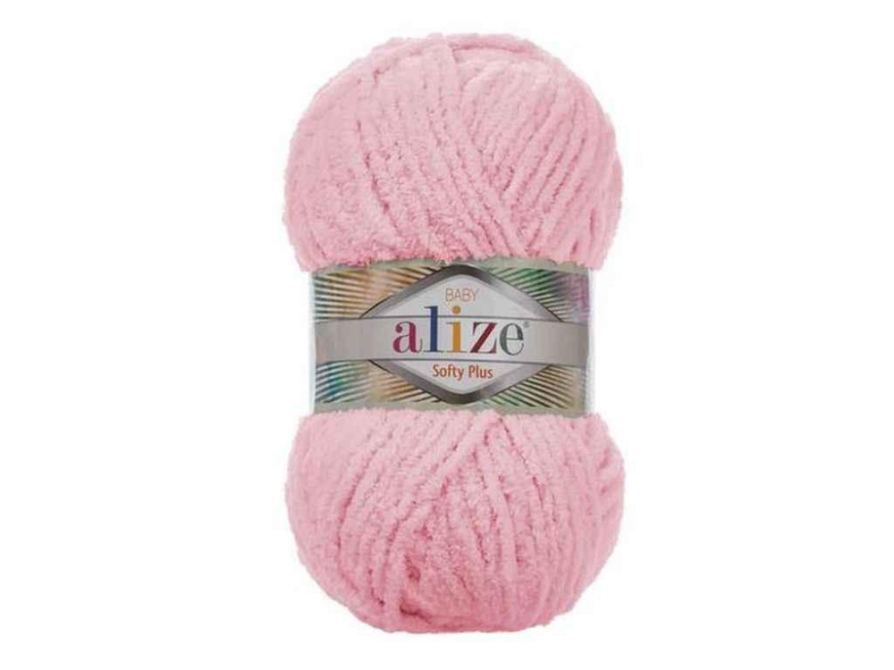 Пряжа Softy Plus 31 5шт/уп светло-розовый 100% микрополиэстер 100г 120м ТМ Alize Solmir Киев - изображение 1