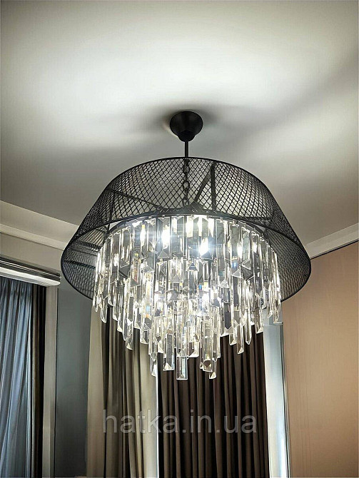 Люстра хрустальная подвесная в стиле лофт Sirius B S2452/6 BK Киев - изображение 1