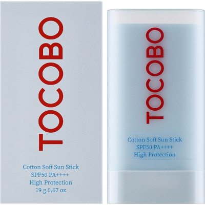Средство от загара Tocobo Cotton Soft Sun Stick SPF50+ PA++++ 19 г (8809835060041) Винница - изображение 2