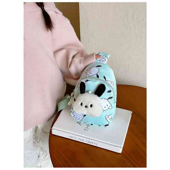 Детская сумка TD-34 Kuromi с аниме через плечо на одно отделение с ремешком Turquoise Киев