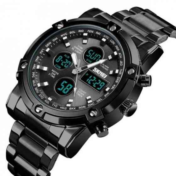 Чоловічий наручний годинник Skmei Molot Limited AllBlack (Чорний) Вінниця