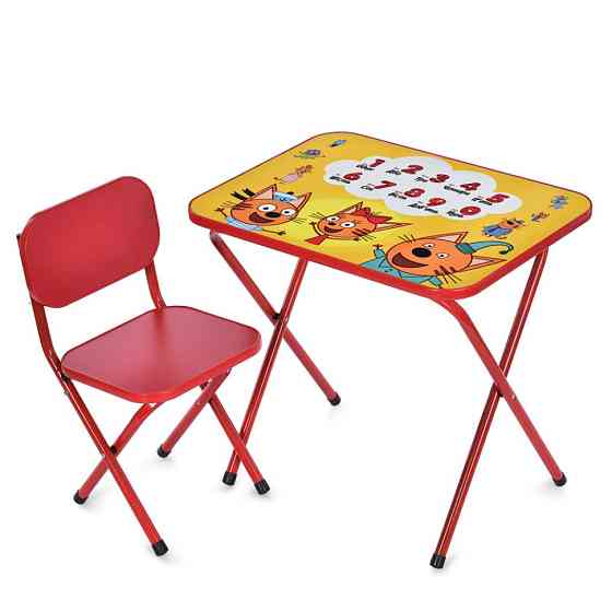 Детский столик складной со стульчиком M 5965-3 красный Винница