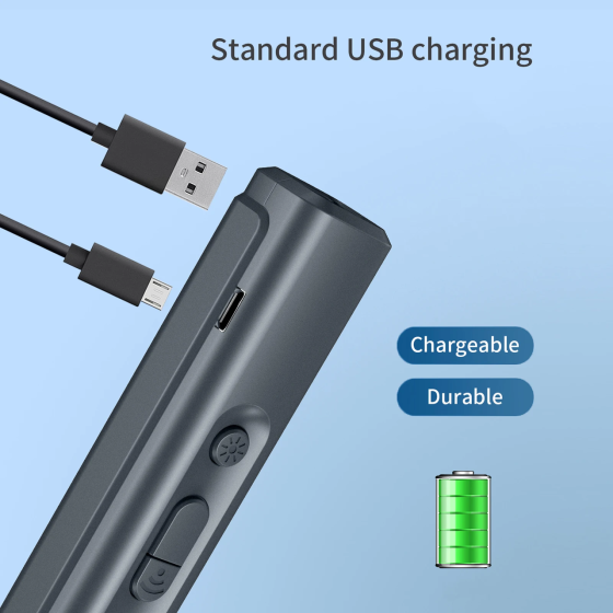 Отпугиватель собак Ultrasonic N11 + ультрафиолетовый фонарик Type-C Винница