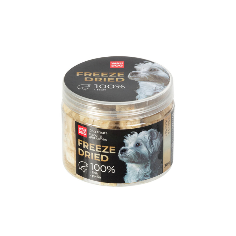Ласощі для собак WAUDOG Treats Freeze dried Минтай, 30 г Київ - фото 2