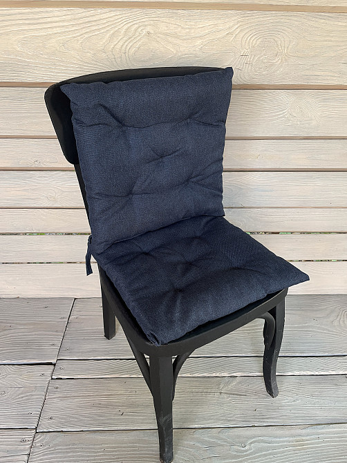 Подушка для стільців (38x38х5 см) Decorator Sawana колір темно-синій 84-039 Київ - фото 4