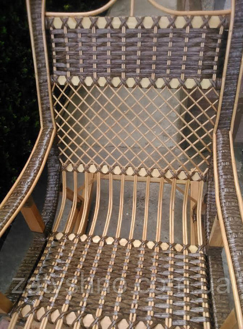 Плетене крісло-гойдалка Київ - фото 5