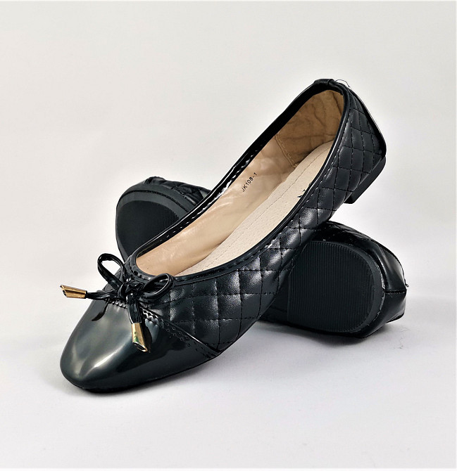 Женський Балетки Чорні Мокасини Туфлі (розміри: 36, 37,38,39) - 08-1 Дніпро - фото 7