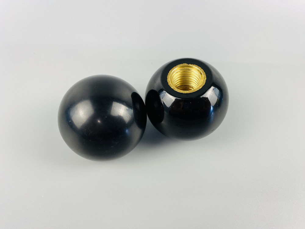 Наконечник важеля універсальний М12, D40 (шар чорний), латунна втулка різь внутрішня М12 Мукачево - фото 4