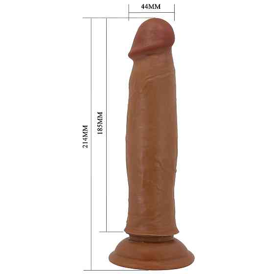 Фалоімітатор PRETTY LOVE - KEON 8.4(214mm) Sliding Skin Series TPR, Suction base Bendable Sex Aura Київ