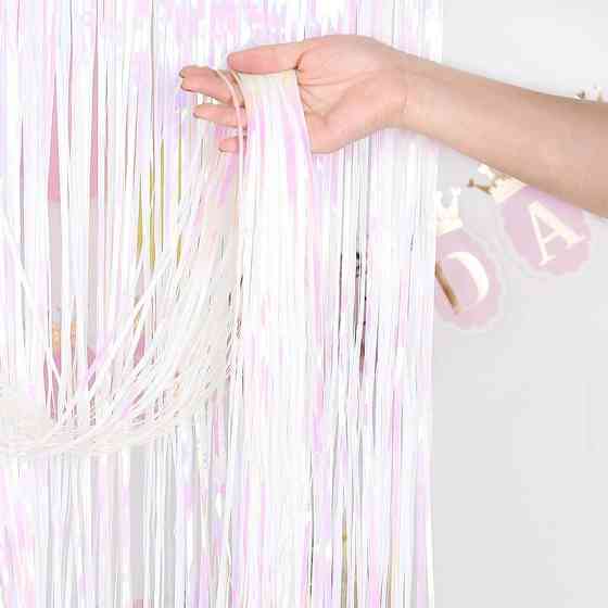 Для фотозоны дождик 2 м на 1 м  перламутрово-белый Киев