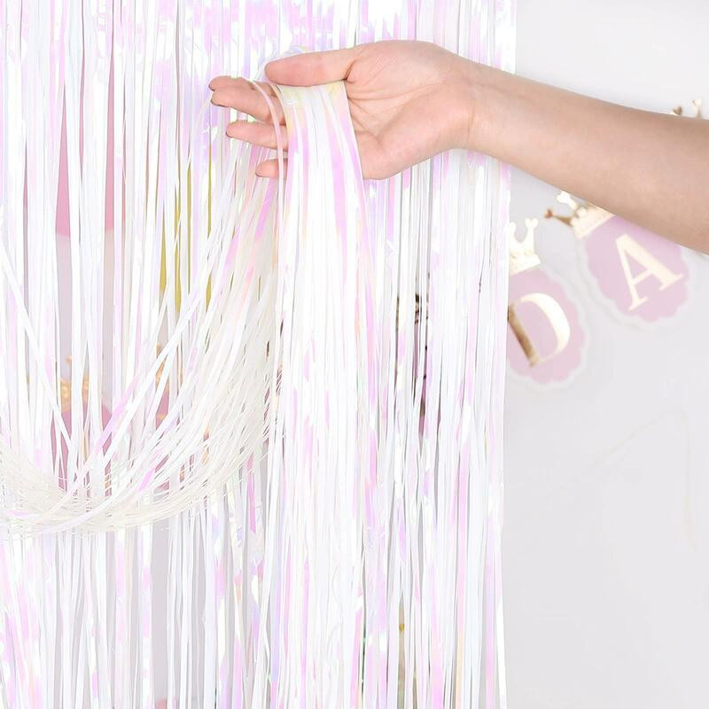 Для фотозоны дождик 2 м на 1 м  перламутрово-белый Киев - изображение 2