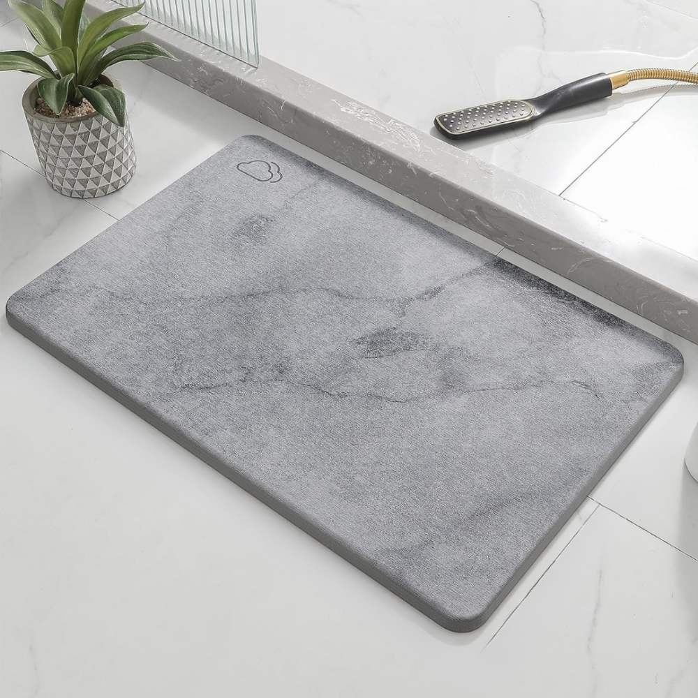 Набор для ванной комнаты и душа коврик для ног,подставка,накладка-коврик на раковину,цвет светло-серый Каменец-Подольский - изображение 6