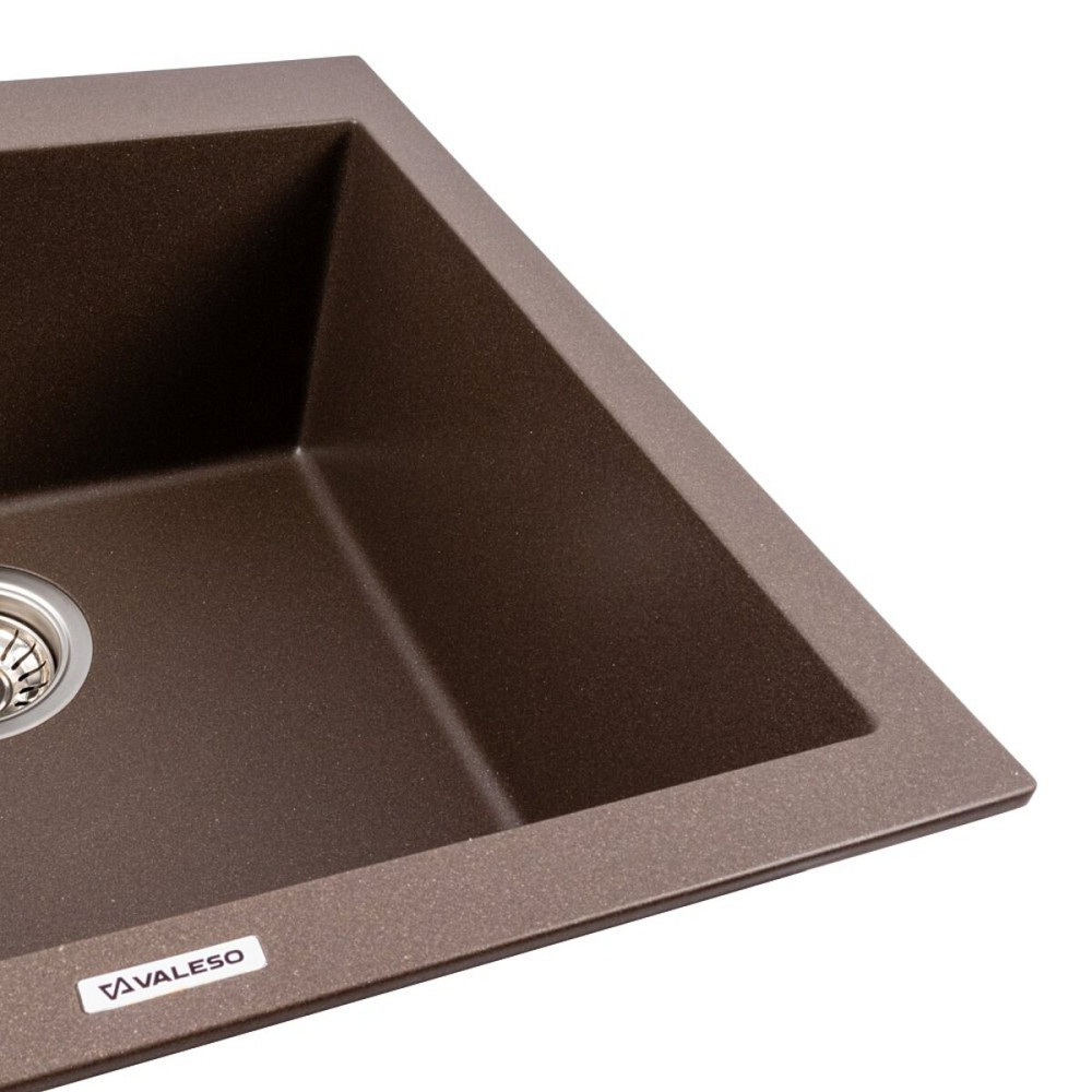 VALESO Гранітна мийка VALESO GALAX 5050 матова темна скеля Коломия - фото 11