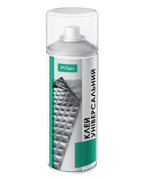 Універсальний клей PITON надміцний безбарвний аерозоль. 150 мл Полтава - фото 1