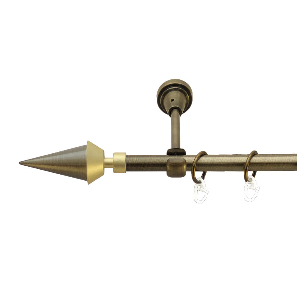 Карниз Orvit Спис металевий однорядний відкритий Антик 16 мм 300 см (3327951) Львів - фото 1