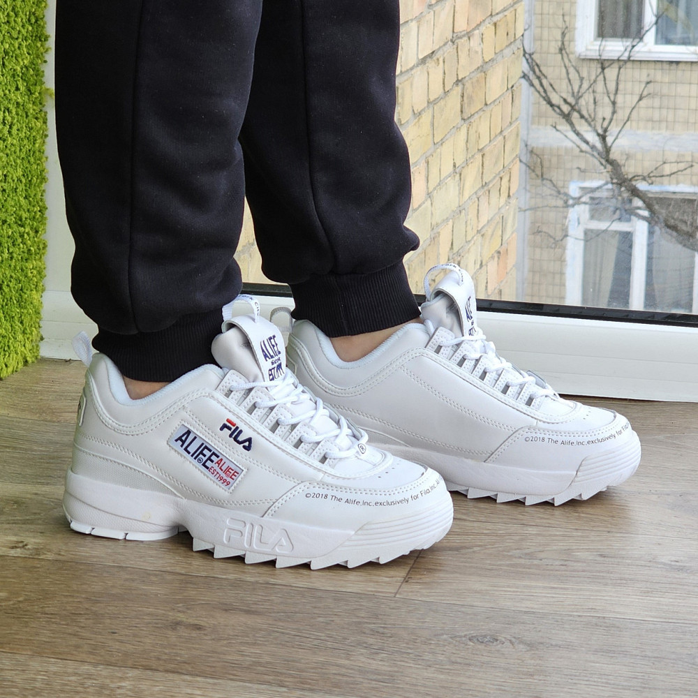 Кросівки Жіночі FILA Disruptor Білі Шкіряні Філа (розміри: 36,37,38,39,40) Відео Огляд Дніпро - фото 6
