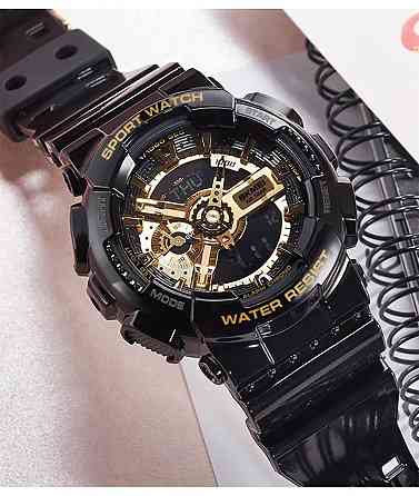 Наручные тактические часы Skmei 1688 (Черный с золотистым) Киев