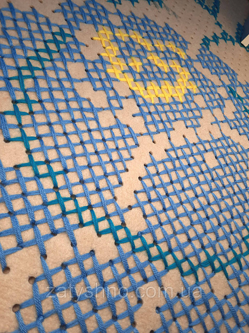 Ковер  вышитый роза голубая  96*90 см Киев - изображение 6