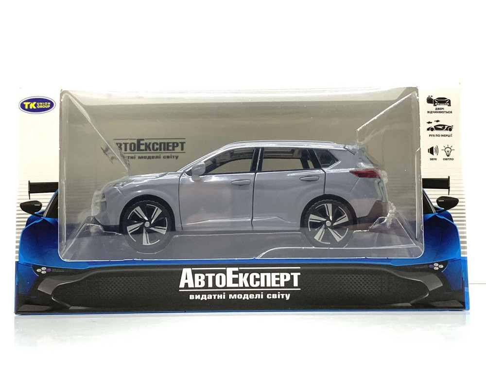 Машина TK Union Group Nissan x trail металопластик 1:32 звук світло інерція Сіра (ТК-10415) Чернігів - фото 2