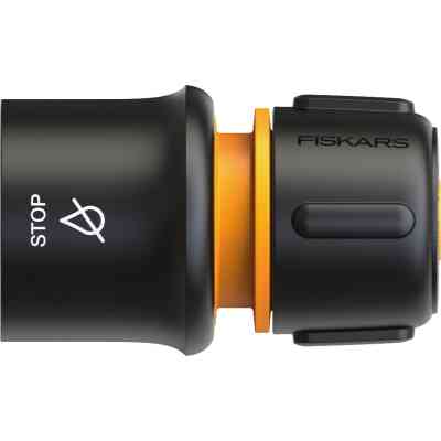 Коннектор для шланга Fiskars Watering 19 мм(3/4") c автостопом LB30 (1027083) Винница