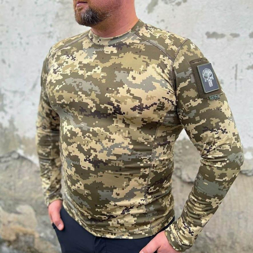 Лонгслів тактичний джерсі стрейч піксель ЗСУ Киев - изображение 1