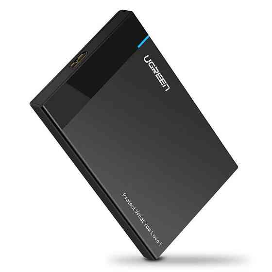 Внешний корпус для жесткого диска Ugreen US221 (HDD/SSD карман) SATA 2.5